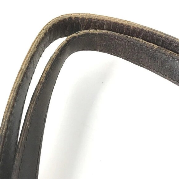 GUCCI 247207 With porch logo Tote Bag Shoulder Bag Leather/Canvas Beige/Brown - Picture 10 of 13